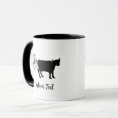 Kuh Methan Icon Kaffee Tasse (Vorderseite Links)