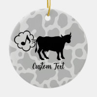 Kuh Methan Icon Keramik Ornament