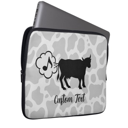 Kuh Methan Icon Laptop Sleeve (Vorne Rechts)