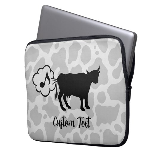 Kuh Methan Icon Laptop Sleeve (Vorderseite Links)