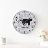 Kuh Methan Icon Large Clock Große Wanduhr (Zuhause)