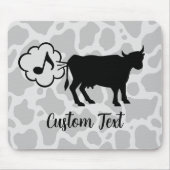 Kuh Methan Icon Mouse Pad Mousepad (Vorne)