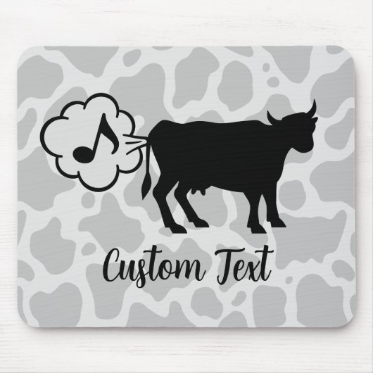 Kuh Methan Icon Mouse Pad Mousepad (Vorne)