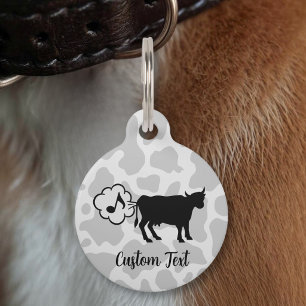 Kuh-Methan-Icon Pet-ID-Anhänger Haustiermarke