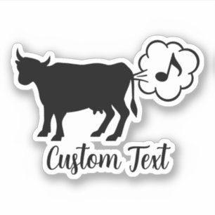 Kuh Methan Icon Sticker