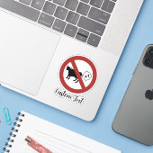 Kuh Methan Icon Sticker (Laptop mit iPhone)
