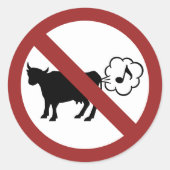 Kuh Methan Icon Sticker (Vorderseite)