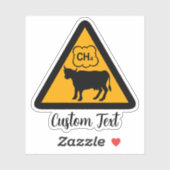 Kuh Methan Icon Sticker (Blatt)