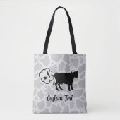 Kuh Methan Icon Tote Bag Tasche (Vorderseite)