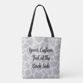 Kuh Methan Icon Tote Bag Tasche (Rückseite)