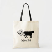 Kuh Methan Icon Tote Bag Tragetasche (Vorne)