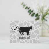 Kuh Methan Symbol Postkarte (Stehend Vorderseite)