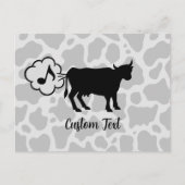 Kuh Methan Symbol Postkarte (Vorderseite)