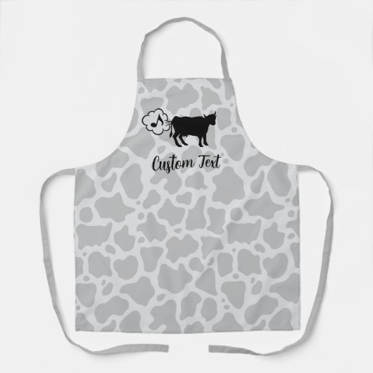 Kuh-Methan-Symbol-Schürze Schürze (Vorderseite)