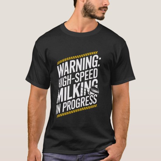 Kuh Milking Milchwirtschaft Landwirtschaftliche La T-Shirt (Vorderseite)