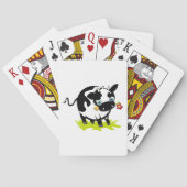 Kuh mit einer Blume Spielkarten (Rückseite)