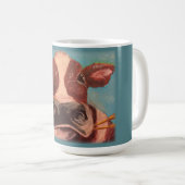 Kuh mit Farbe Kaffeetasse (VorderseiteRechts)