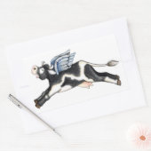 Kuh mit Flügeln - Aufkleber (Umschlag)