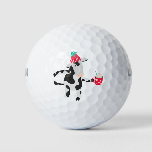 Kuh mit heißer Schokolade Golfball (Vorderseite)