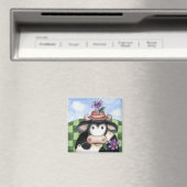 Kuh mit Hut - Magnet (In Situ (Geschirrspüler))