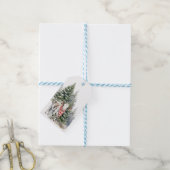 Kuh mit Kiefernspensum Geschenkanhänger (Mit Garn)