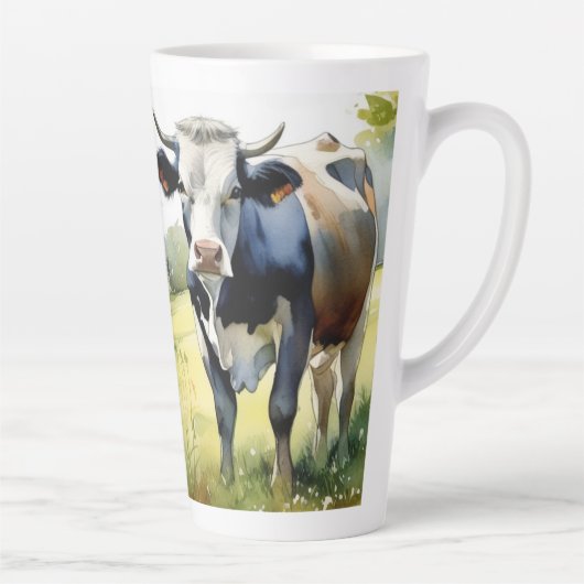 Kuh (mit passendem liniertem Journal) Milchtasse (Rechts)