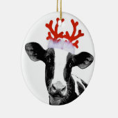 Kuh mit Rentierfäule Keramik Ornament (Rechts)