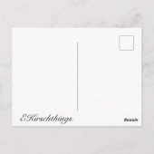 Kuh mit Scheune Postkarte (Rückseite)