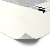 Kuh mit Stiefeln Poster (Ecke)