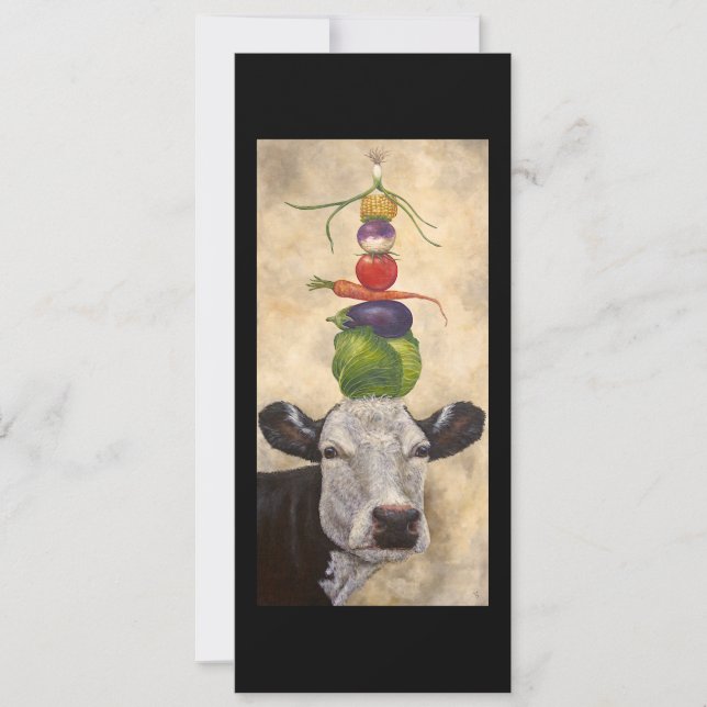 Kuh mit Veggia-Flachkarte (Vorderseite)
