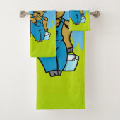 Kuh mit Zeichen Badhandtuch Set (Insitu)