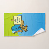 Kuh mit Zeichen Badhandtuch Set (Handtuch)