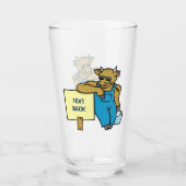 Kuh mit Zeichen Glas (Rückseite)