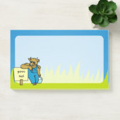 Kuh mit Zeichen Post-it Klebezettel (Büro)