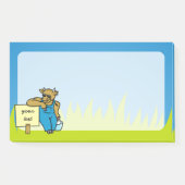 Kuh mit Zeichen Post-it Klebezettel (Vorderseite)