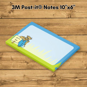 Kuh mit Zeichen Post-it Klebezettel