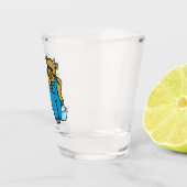 Kuh mit Zeichen Schnapsglas (Rechts)