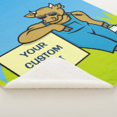 Kuh mit Zeichen Sherpadecke (3/4)