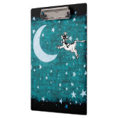 Kuh, Mond und Stars Klemmbrett (Links)