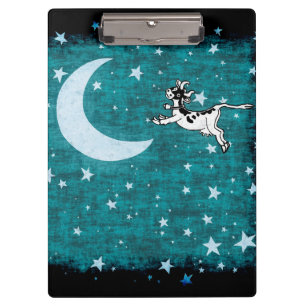 Kuh, Mond und Stars Klemmbrett