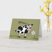 Kuh-Moo....hoffen, dass du einen glücklichen Vater Karte (Gelbe Blume)