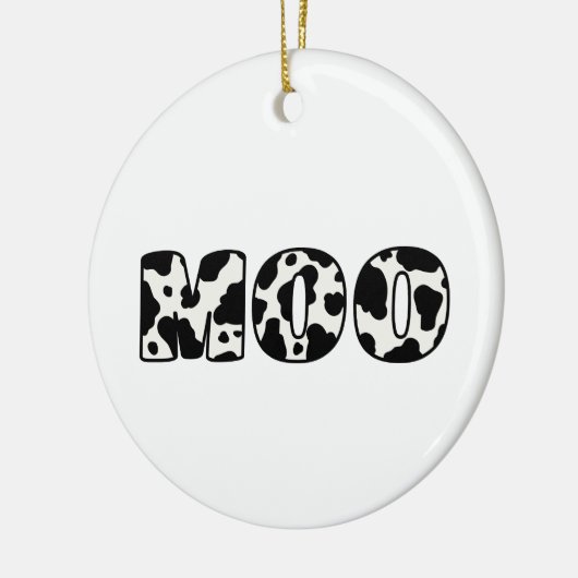 Kuh Moo Keramik Ornament (Links)