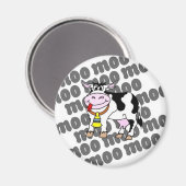 Kuh Moo Magnet (Vorderseite/Rückseite)