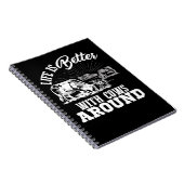 Kuh Mooey Funny Cattle Funny Cow Farm Leben ist Be Notizblock (Rechte Seite)