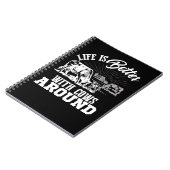 Kuh Mooey Funny Cattle Funny Cow Farm Leben ist Be Notizblock (Linke Seite)