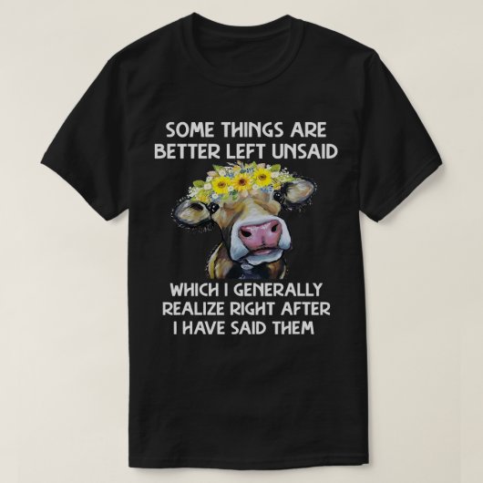 Kuh Mooey Ich merke im Allgemeinen richtig lustige T-Shirt (Design vorne)