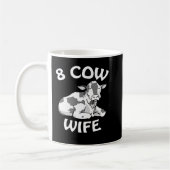Kuh Mooey Mormon LDS Funny 8 Ehefrau Männer Frauen Kaffeetasse (Links)