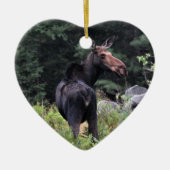 Kuh Moose Keramikornament (Vorne)