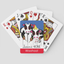 Kuh Moosicians Birthday Playing Cards