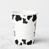 Kuh-Motto Erste Geburtstagfeier Pappbecher (Rechts)